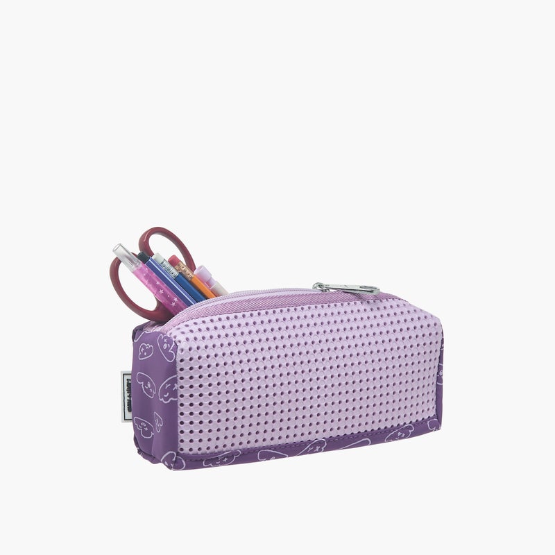 light_and_nine Pouch-With Jibbitz-1 Cmprt With Zipper Closure- (Eva) Purple \ 22X7X14 - Image 5